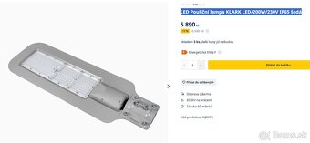 Led lampy IP65, 200W, 4000K, 19500lm - 5