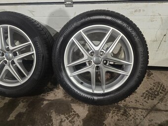 Zimná Sada AUDI A4 Allroad+Zánovné Continental 225/55 R17 - 5