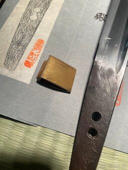 Japonský Starožitný Samurajský meč Tanto Kunisada - 5