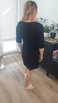 Sifonove čierne saty - 5