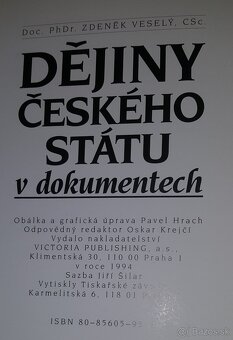Dějiny českého státu v dokumentech (Victoria Publishing 1994 - 5