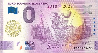 0 € / 0 euro souvenir bankovky 2023 - 5