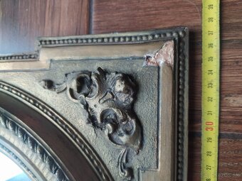 Drevené zrkadlo secesia - 5