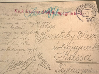 staré  pohľadnice -vojenská pošta -poľná pošta - 5