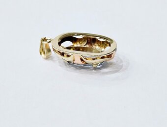 14k zlatý prívesok s akvamarinom ✨✨✨ - 5