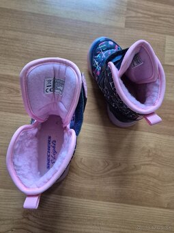 Skechers blikajúce snehule Power Paint tmavomodré - 5