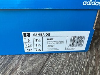 adidas Originals Samba OG US 9, EU 42 2/3 - 5