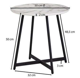 Konferenčný stolík oval mramor - 5