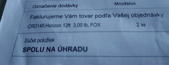 Predám Fox Horizon 12ft 3lb - 5