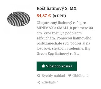 Big green egg MINIMAX - 5