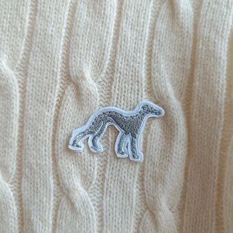 Sacoor Brothers krémový vlnený pletený sveter cable knit XL - 5