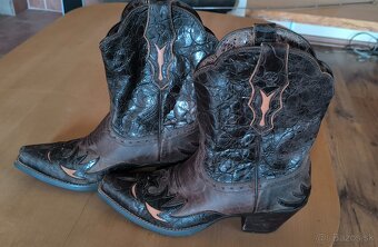 Kožené Western čižmy. - 5