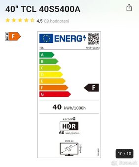 TCL 40S5400A, 40" (100cm) - 5