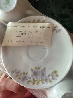 Šálky - karlovarský porcelán - 5