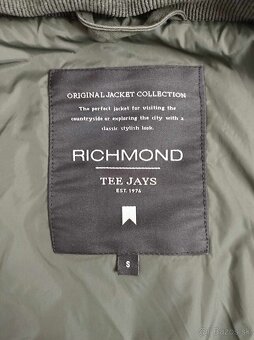Mužská zelená prešívaná vetrovka (Richmond Tee Jays) - 5