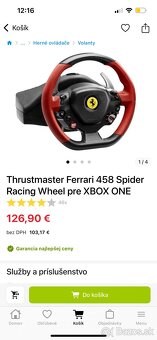 Herný volant Thrustmaster Ferrari 458 Spider - 5