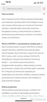 Mixazny pult soundsation MIOMIX - 5