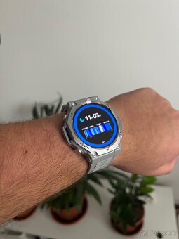 Strieborné smart hodinky s Amoled displejom - 5