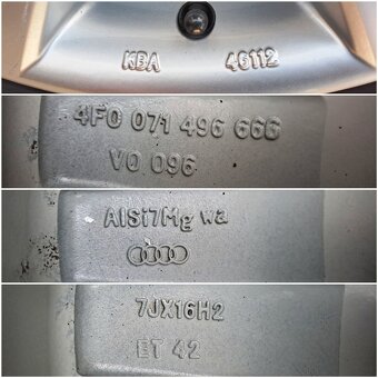 5x112 Originál Audi 4F0 071 496 666 225/55 R16 - 5