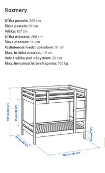 Poschodova detska postel na predaj - 5