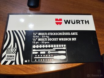 Sada gola multiprofilových kľúčov 1/4" 33ks ,zebra kvality - 5
