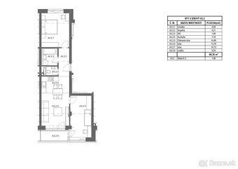 Moderný 3-izbový byt v novostavbe WEST IV.etapa Bytový dom M - 5