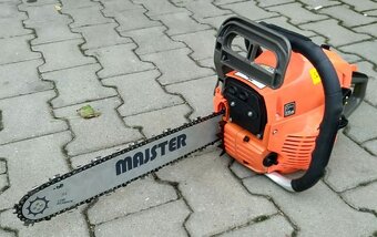 Motorová píla 5,7HP 2x reťaz 2x lišta štartér olej - 5