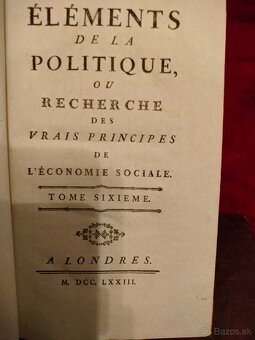 Staré knihy z r. 1773 Politická ekonómie London - 5