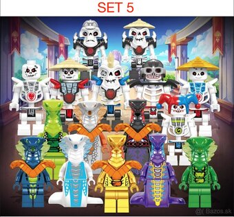 Figúrky Ninjago (8ks) typ lego - nové, nehrane - 5
