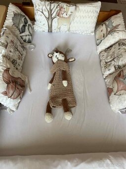 Vankúšikový mantinel a obliečky Lesné zvieratká + pyžamožrút - 5