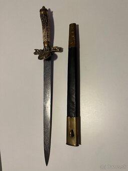 Nemecká poľovnícka dýka Solingen – Hirschfänger - 5