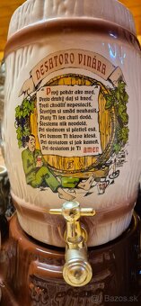 Keramický súdok s výčapom Desatoro vinára - 5
