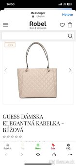 Originál Guess  kožená kabelka - 5