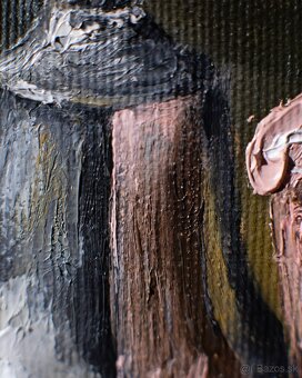 Zátišie s cupcake - tradičná olejomaľba - 5