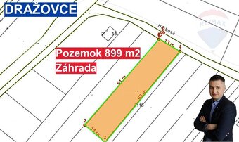 Predaj záhrady 899 m2, k.ú. Dražovce, Hrabová ulica, obec Ni - 5