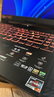 ASUS TUF Gaming A15 Ryzen 7 7435HS, RTX 4060 8GB, 23m.záruka - 5