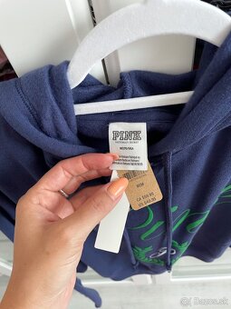 Victoria’s Secret PINK tmavomodra mikina XS, M - 5