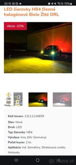 LED HB4 žlté/biele - 5