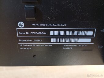Stolný počítač HP ProOne 400 - 5