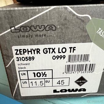 LOWA TAKTICKÁ OBUV ZEPHYR LO GTX - BLACK - 5
