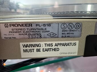 Predám gramofón Pioneer PL-516 - 5