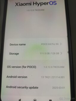POCO X4 PRO 5G, 8GB, 128gb, plus prislusenstvo - 5