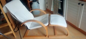 Kreslo IKEA s podnožkou - 5