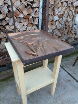 Predám  -nástenný reliéf Bača s fajkou - 5