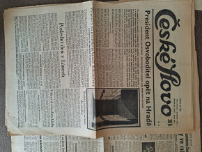 Tlačoviny,  noviny  rok 1937 Masarik  prezident - 5