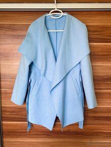 Nebíčkovo modrý tenký kabát, S-M, nový - 5