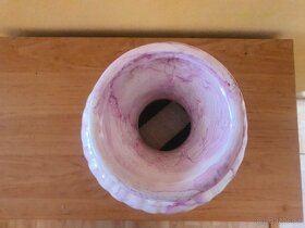 Ružová váza, ozdobná keramika - 5