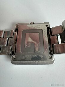 Predam Vintage Gucci 3600M Black Square Watch Quartz Swiss - 5