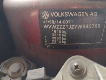 Motor 1,9 TDI,85 kW, kód motora:AJM - 5