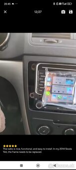 Android autorádio + predná a zadná kamera – komplet set VW/Š - 5